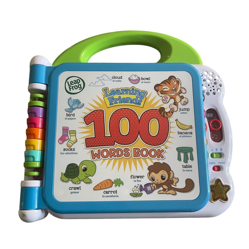 LeapFrog Learning Friends 100 Words Book Kids Multicolor Bilingual Educational